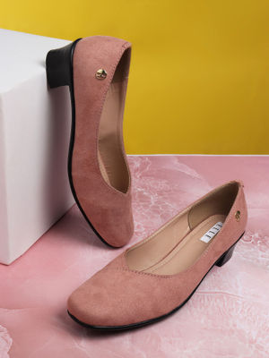 Buy ELLE Peach Women Slip On Pump Heels Online
