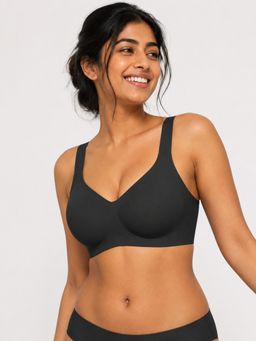 Shop The Edit - Black Seamless Wireless 3/4 Cup T-Shirt Bra