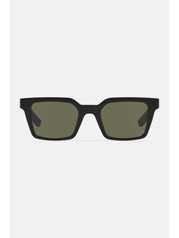 Snitch - Men Dark Green Square Polarized Lens Sunglasses