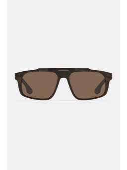Snitch - Men Polarized Square Dark Brown Lens Sunglasses