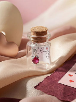 Ornate Jewels - 925 Silver 0.50 Carat Red Ruby Solitaire Pendant With Chain For Women & Girls