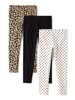 The Children's Place - Girls Set of 3 Multi-Colour Leggings