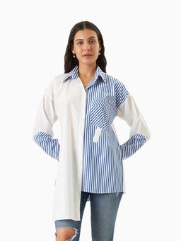 TRISARA - Pop Stripe Pure Cotton Shirt
