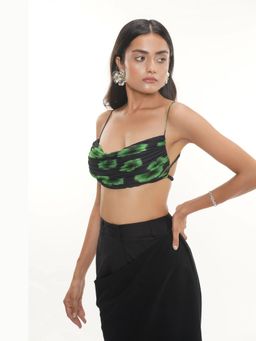 Le Concept - Hannah Abstract Georgette Cowl Top