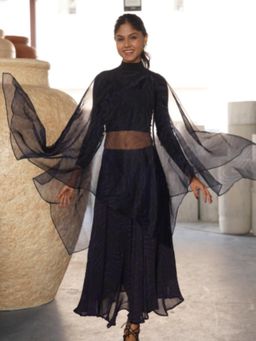 Le Concept - Laco Printed Organza Cape