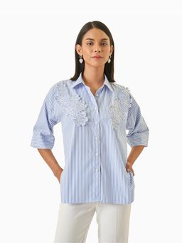 TRISARA - Opium Stripe Pure Cotton Shirt