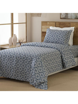 Layers - 100% Cotton 144 TC Titan Tile Printed Bedsheet Set
