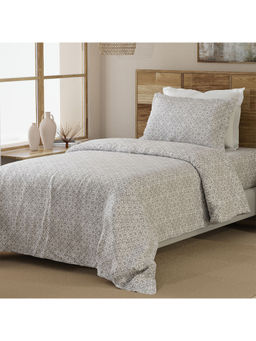Layers - 100% Cotton 144 TC Vintage Tile Printed Bedsheet Set