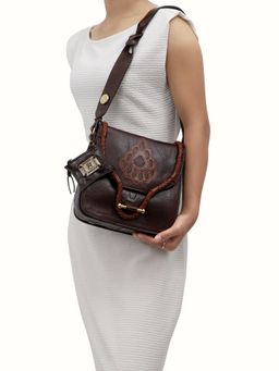 Hidesign - Berber -01 Brown Women's Shoulder Bag - (22.5 X 9 X 22 Cms) (M)