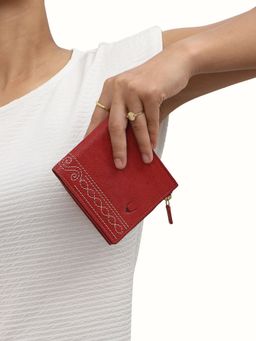 Hidesign - Bedouin W2 Red Women's Bi Fold - (11 X 2 X 10 Cms) (M)