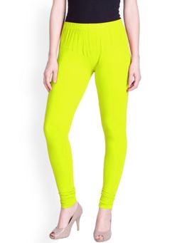 Lyra - Neon Lemon Churidar Leggings