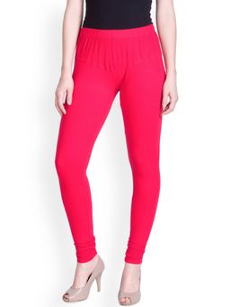 Lyra - Neon Pink Churidar Leggings