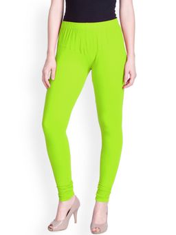 Lyra - Neon Green Churidar Leggings