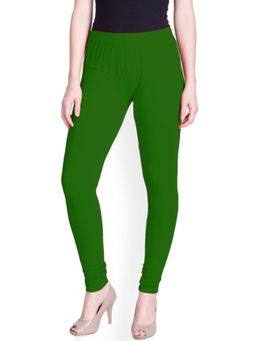 Lyra - Grass Green Churidar Leggings