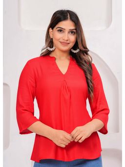 Kipek - Women's Red Solid Top
