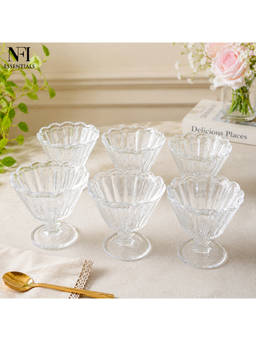 NFI Essentials - Glass Serving Bowl For Dessert (Pack Of 6)