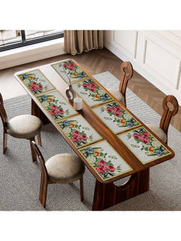 Prakartik - Cotton Table Rectangular Placemat (Pack Of 8)