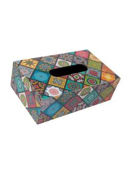 Voncasa - Multicolour Mdf Tissue Box