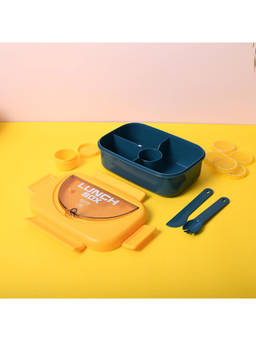 Voncasa - Matte Yellow Tiffin Box With Spoon