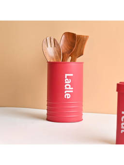 Voncasa - Matte Red Round Ladle Holder With A Sturdy Ring