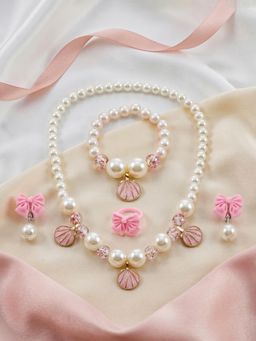 Carlton London - Shell And Pearl Jewellery Set (11-12 Years)