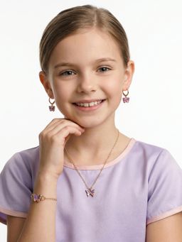 Carlton London - Butterfly Jewellery Set (11-12 Years)