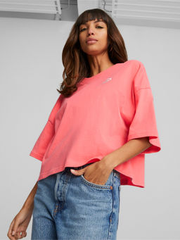 Puma - Classics Womens Pink Oversized T-shirt