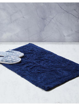 Fabindia - Navy Cotton Bathmat