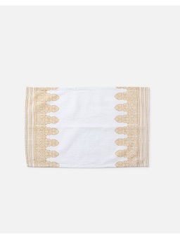 Fabindia - White Cotton Bath Towel (L)