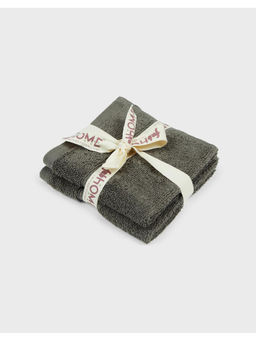 Fabindia - Grey Amaya Cotton Hand Towel (Set of 2)