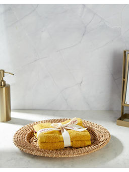 Fabindia - Yellow Amaya Cotton Hand Towel (Set of 2)