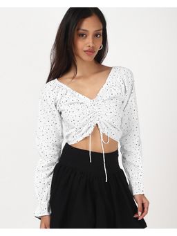 Bewakoof - Women's White All Over Printed Top