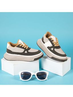 FREEPLAY - Kids Black Casual Lace-Up Sneakers