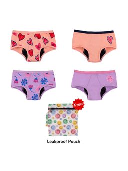 Plan B - Multi-Color Reusable Pad Free Spotting Panty for Light Flow (Pack of 4)