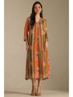 Soch - Multicolour Chinon Embroidered Dress