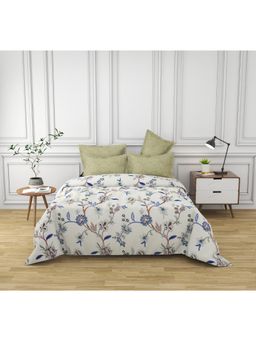 SKAP - Caspian King Bedsheet with 2 Pillow Covers - Blue (Set of 3)