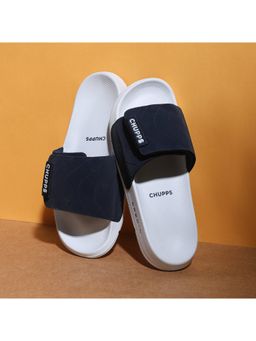 Chupps - Bandwidth Sliders Men Casual Sliders White