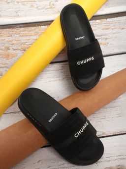 Chupps - Bandwidth Sliders Wowomen Casual Sliders Black