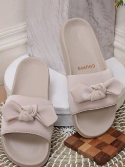 Chupps - Womens Loop Beige Casual Sliders