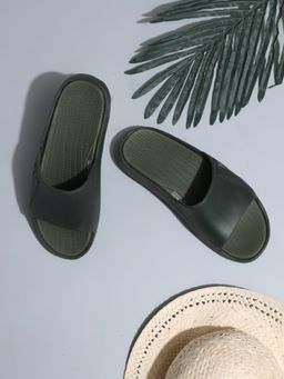 Chupps - Men Stride Olive Casual Sliders