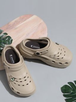 Chupps - Women Eden Beige Brown Casual Slider Clogs