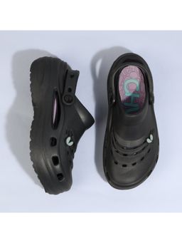 Chupps - Women Eden Black Purple Casual Slider Clogs