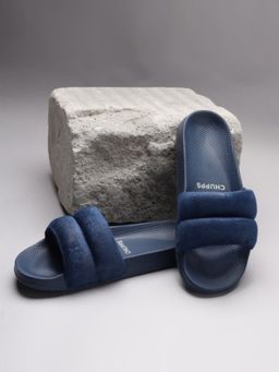 Chupps - Women Puff Navy Blue Casual Sliders