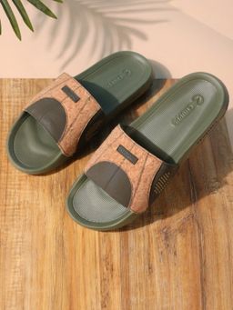 Chupps - Men Arc Olive Casual Slider
