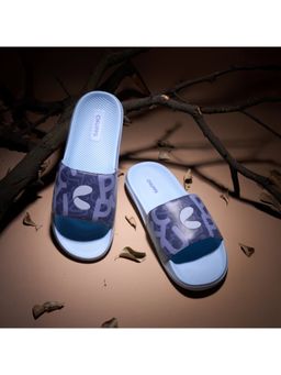 Chupps - Men Tumble Sky Blue Sliders