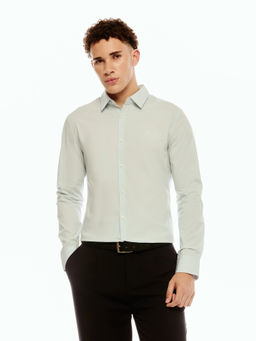 Calvin Klein - Solid Slim Fit Cotton Casual Shirt