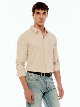 Calvin Klein - Solid Regular Fit Cotton Casual Shirt