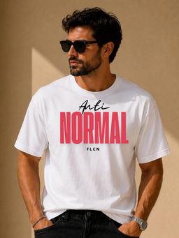 FLCN - Men Boxy White T-Shirt