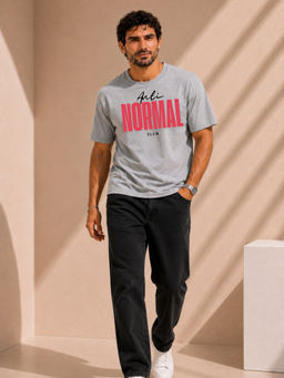 FLCN - Men Boxy Grey T-Shirt