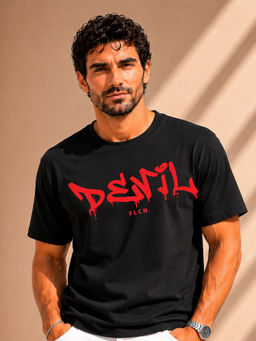 FLCN - Men Boxy Black T-Shirt